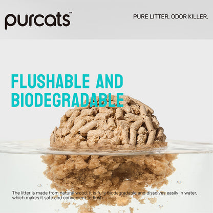 CATURE Odour Control Plus Wood Clumping Cat Litter 8kg