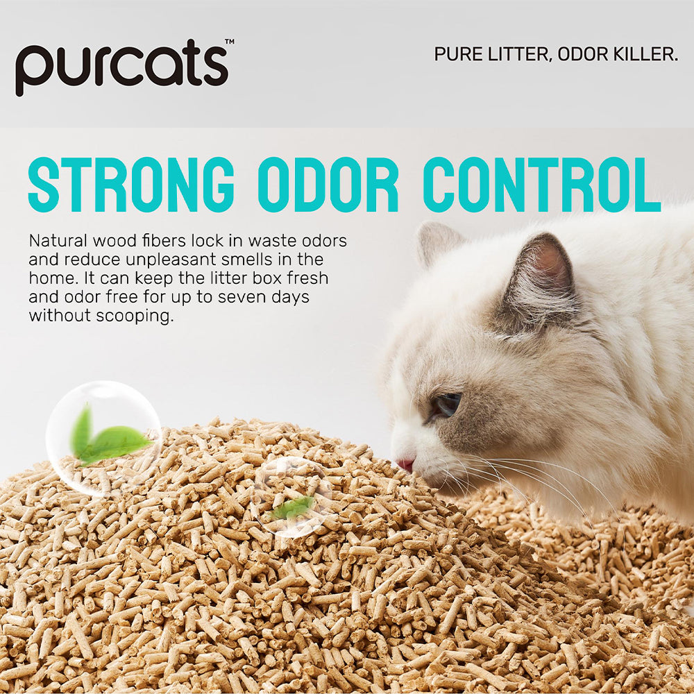 CATURE Wood Smart Pellets Clumping Boxed Cat Litter 2.4kg/6L