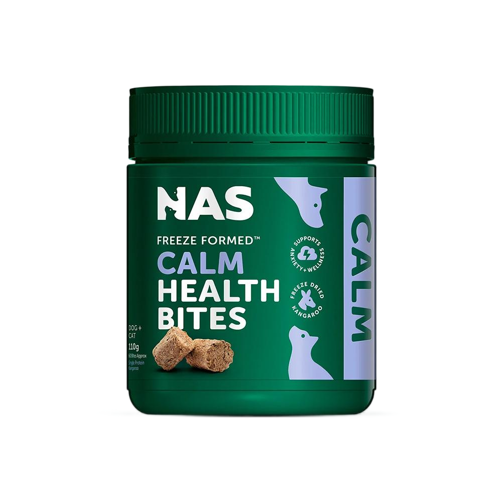 NATURAL ANIMAL SOLUTIONS Freeze Formed Calm Health Bites For Dogs & Cats – Front white-background product packshot