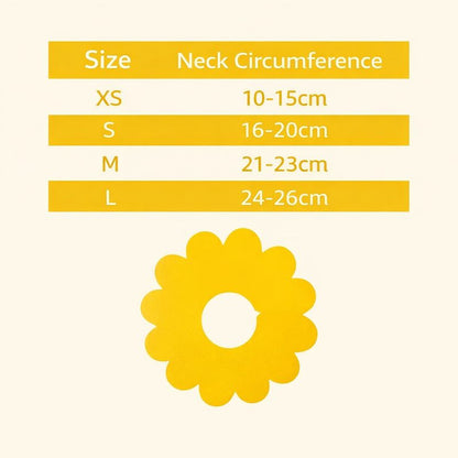 Sunflower Pet Recovery Cone Elizabethan Collar