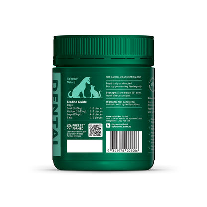 NATURAL ANIMAL SOLUTIONS Freeze Formed Dental Health Bites For Dogs & Cats – Product packaging and information image