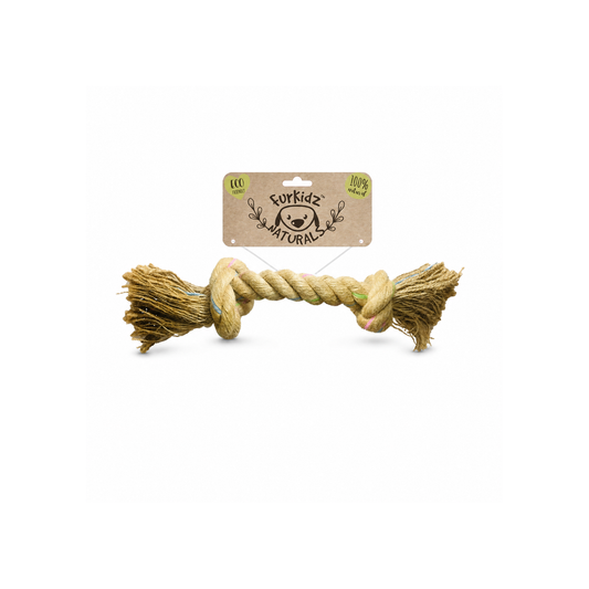 FURKIDZ Naturals Knott Jute Toy 37cm (160-170gm)