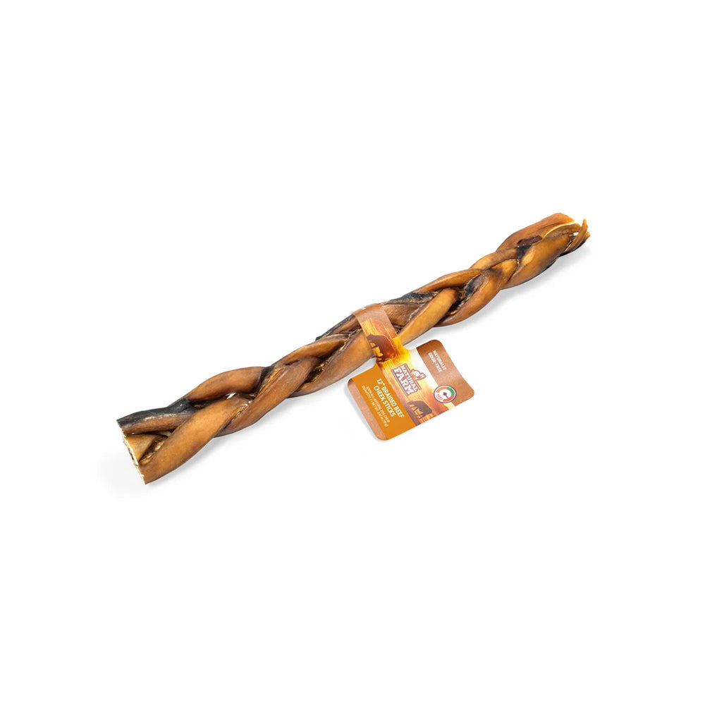 NATURAL FARM Braided Beef Cheek Stick Dog Treats product image