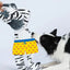 FOFOS Jumbo Skinnez Zebra Plush Crinkle Dog Toy