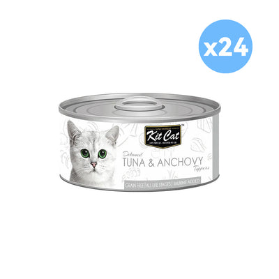 KIT CAT Tuna & Anchovy Cat Food 80gx24