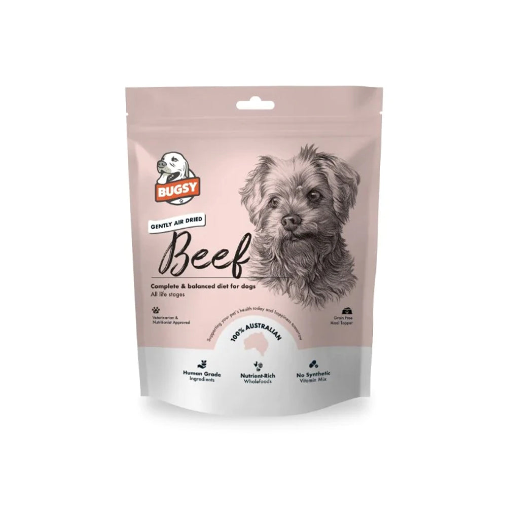 BUGSY'S Complete & Balanced Air Dried Beef Dog Food 1.1kg
