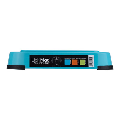 LICKIMAT Turquoise Outdoor Keeper with Ant-Proof Pad Holder