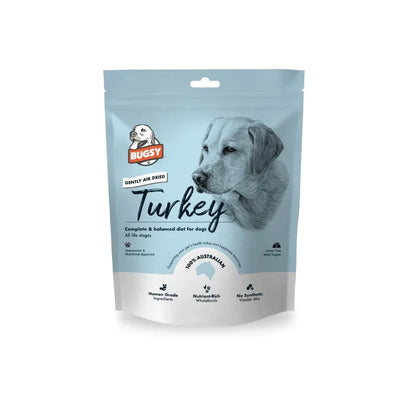 BUGSY'S Complete & Balanced Air Dried Turkey Dog Food 1.1kg