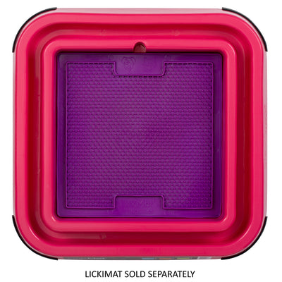 LICKIMAT Pink Outdoor Keeper with Ant-Proof Pad Holder