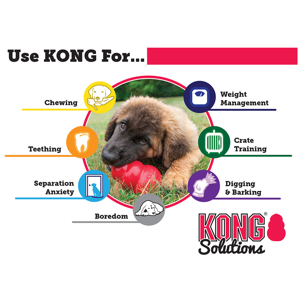KONG Classic Medium Red Rubber Dog Toy