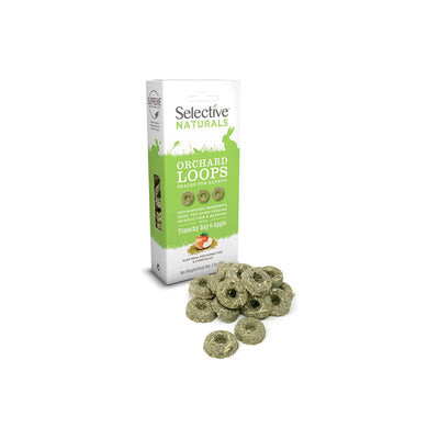 SCIENCE SELECTIVE Naturals Orchard Loops with Timothy Hay & Apple Small Animal Treat 80G
