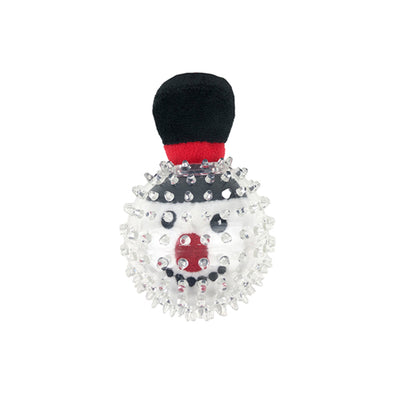 RUFF PLAY Christmas Plush Snowman Ball Dog Toy
