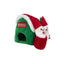 RUFF PLAY Christmas Burrowing Santa House Dog Toy