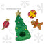 RUFF PLAY Burrowing Christmas Tree Dog Toy