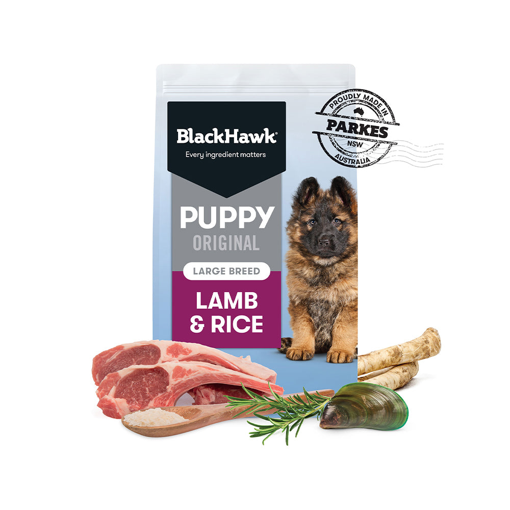 BLACK HAWK Original Lamb & Rice Dog Food for Large Breed Puppy 20kg