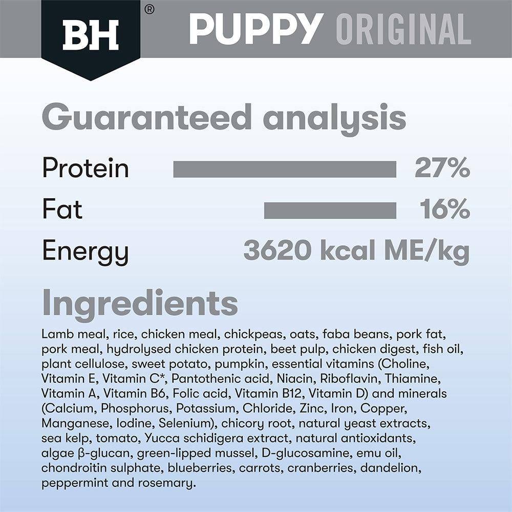 BLACK HAWK Original Lamb & Rice Dog Food for Large Breed Puppy 20kg