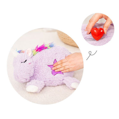 FOFOS Unicorn Heartbeat Stuffed Dog Toy