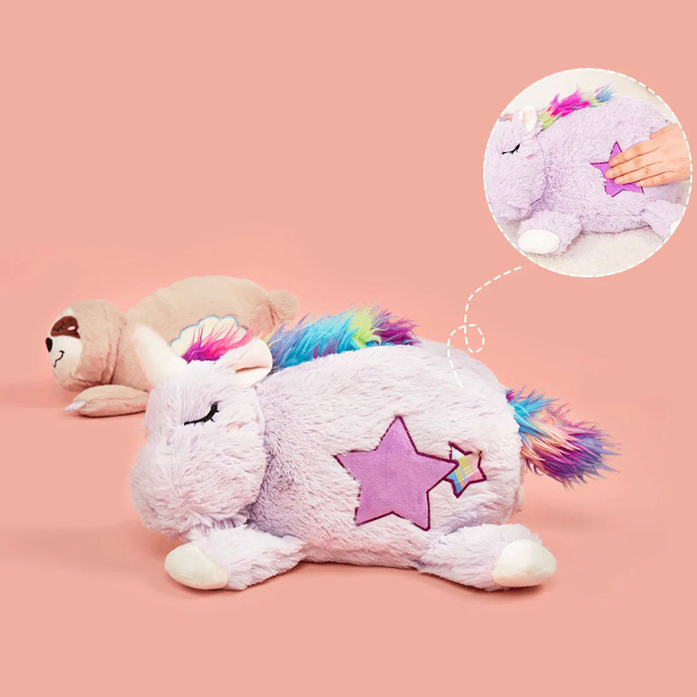 FOFOS Unicorn Heartbeat Stuffed Dog Toy
