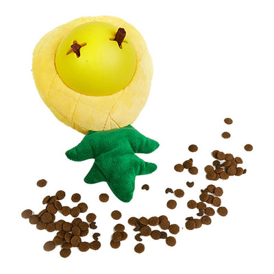 FOFOS Cute Pineapple Treat Squeaky Dog Toy