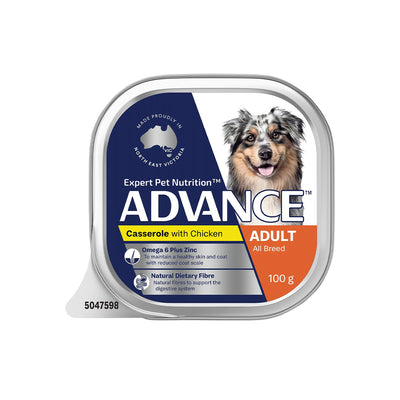 ADVANCE Chicken Casserole Adult Wet Dog Food 12x100g