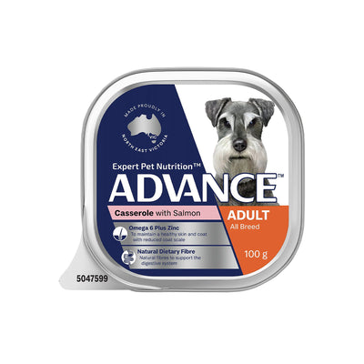 ADVANCE Salmon Casserole Adult Wet Dog Food 12x100g