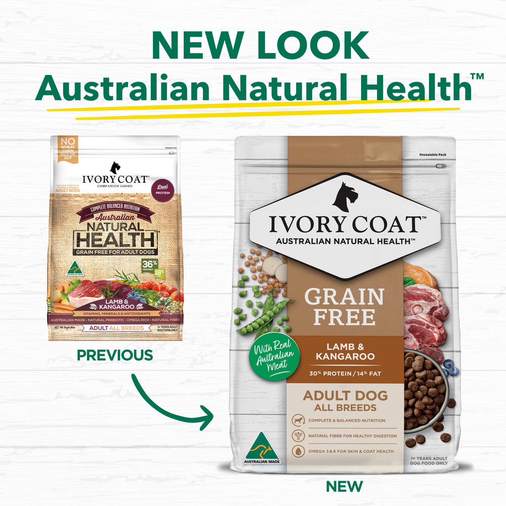 IVORY COAT Grain Free Lamb & Kangaroo Adult Dog Food 13kg