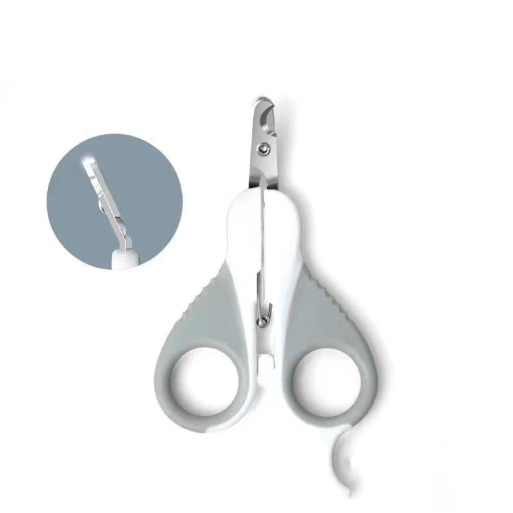 PAKEWAY Small Grey Cat Nail Clipper (with Bent Head) Cat Grooming