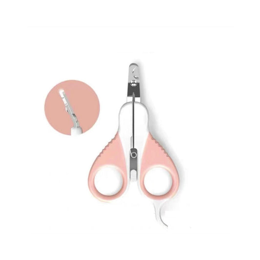 PAKEWAY Q Series Small Pink Cat Grooming Nail Clipper with Bent Head
