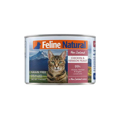 FELINE NATURAL Chicken and Venison Grain Free Cat Food