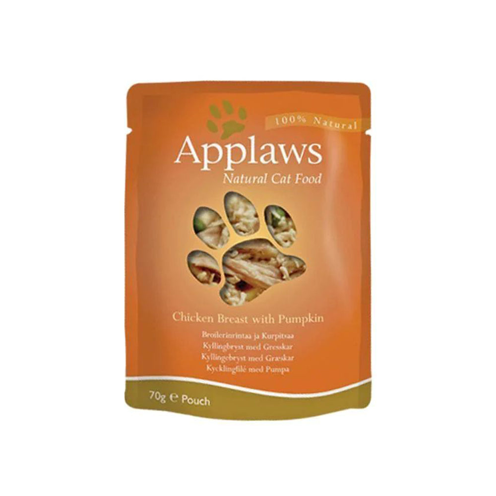APPLAWS Chicken Breast with Pumpkin Wet Cat Food Pouch 70g