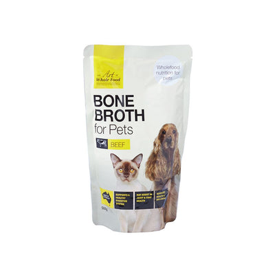 THE ART OF WHOLE FOOD Beef Bone Broth Supplemental Treats for Pets 500g