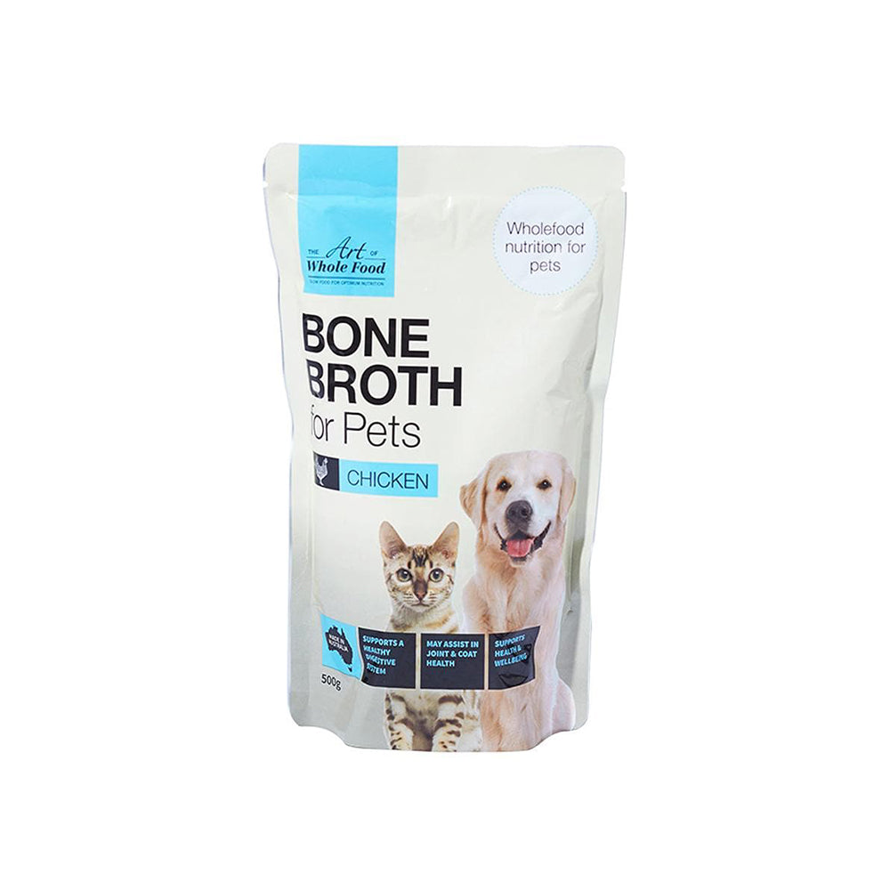 THE ART OF WHOLE FOOD Chicken Bone Broth Supplemental Treats for Pets 500g