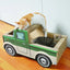 ZODIAC Green Truck Corrugated Cardboard Cat Scratcher