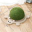 KARA PET Green Log Colour Tortoise Shape Sisal Scratching Board Cat Scratcher Toy