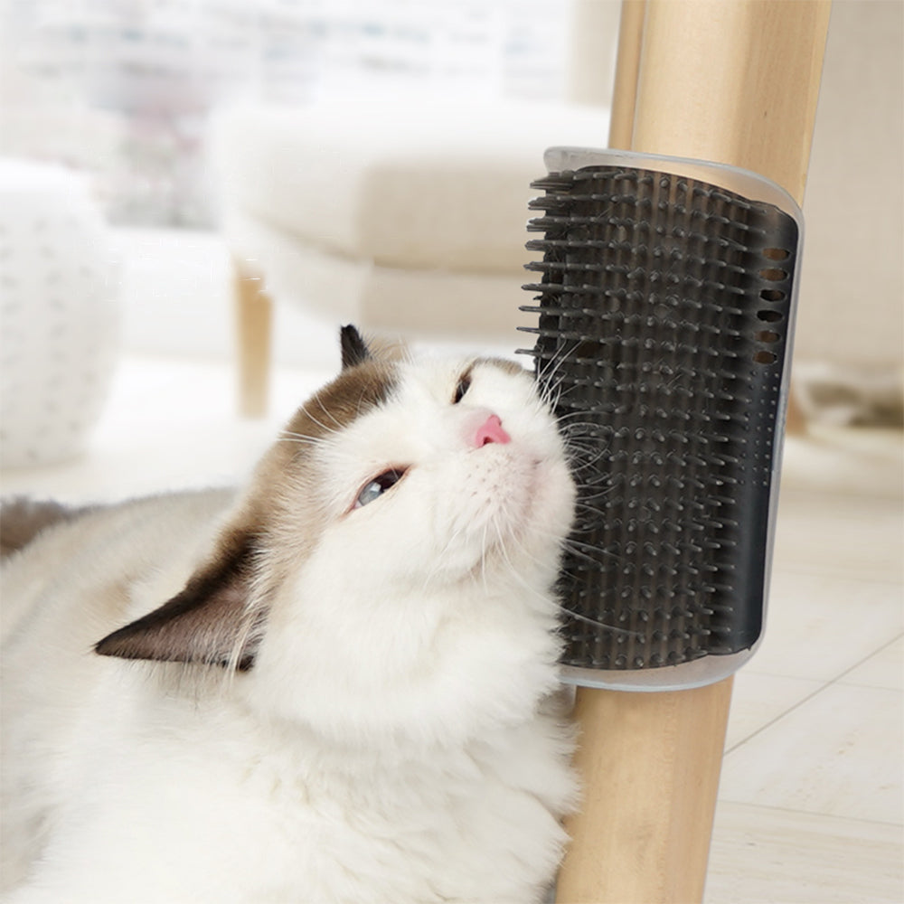 Cat Self Comb Cat Self GroomerWall Corner Massage Comb Grooming Brush - Grey – Petso