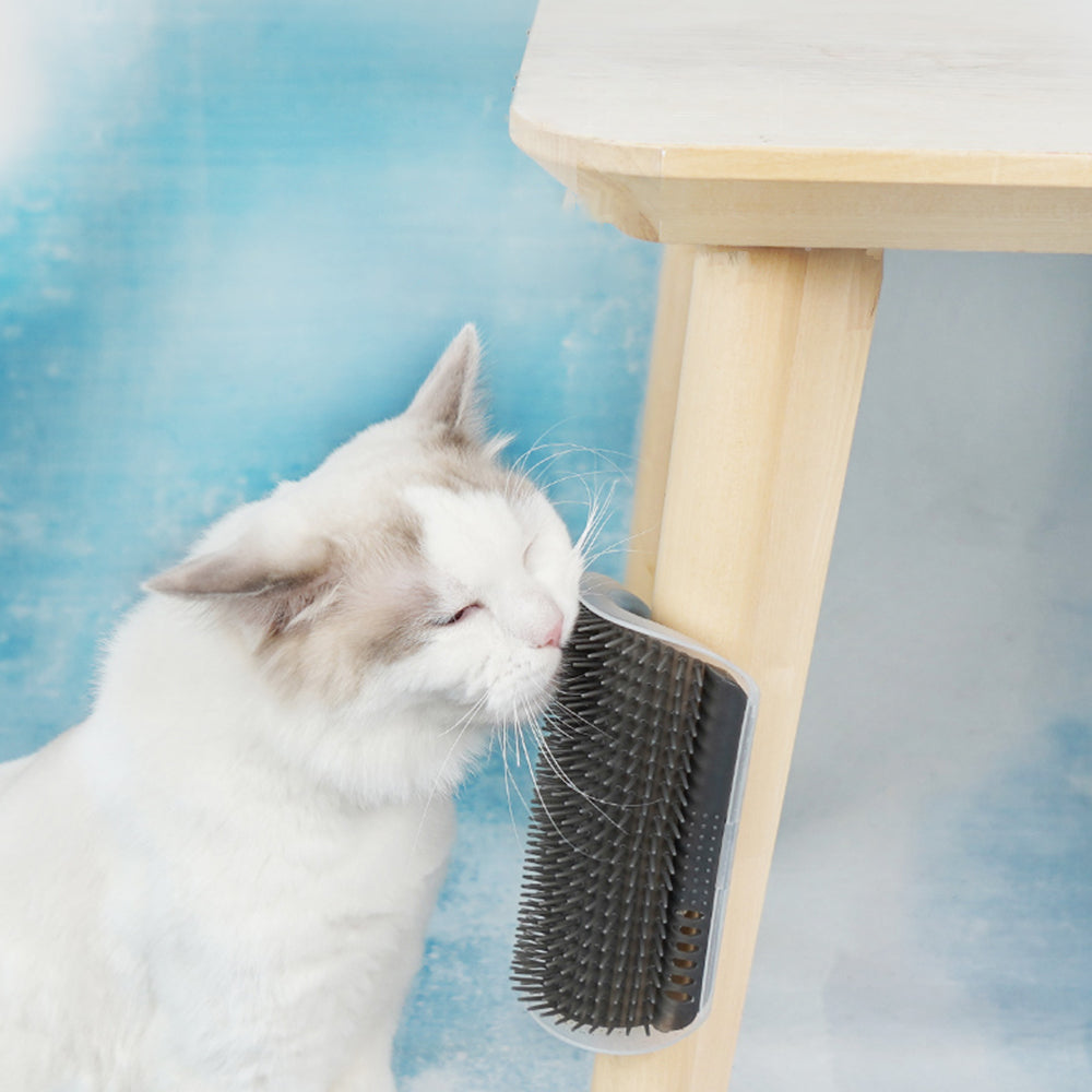 Cat Self Comb Cat Self GroomerWall Corner Massage Comb Grooming Brush - Grey – Petso