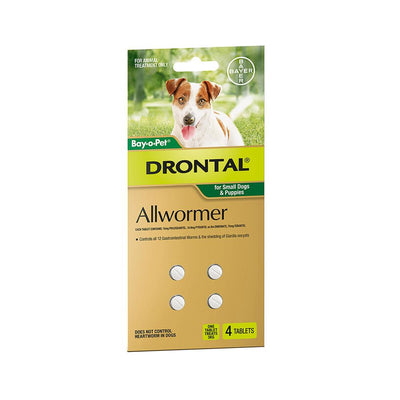 DRONTAL Dog Deworming Tablets 4pcs (3kg)
