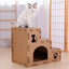 ZODIAC 3 Layers Stairway House Corrugated Paper Cat Scratcher