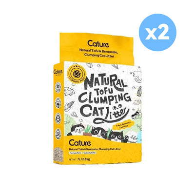 CATURE Bentonite & Tofu Clumping Cat Litter Pellet 14L/5.6kg