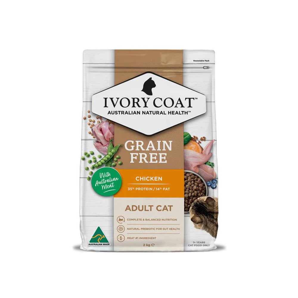 IVORY COAT Grain Free Chicken Adult Cat Food 2kg