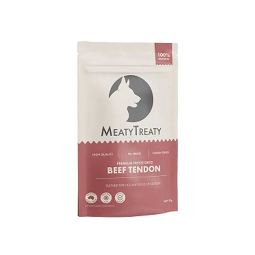 MEATY TREATY Beef Tendon Freeze Dried Dog & Cat Treats 70g