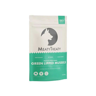 MEATY TREATY Green Lipped Mussels Freeze Dried Dog & Cat Treats 50g