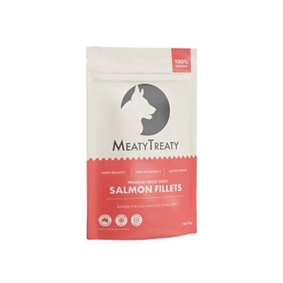 MEATY TREATY Salmon Fillet Freeze Dried Dog & Cat Treats 80g