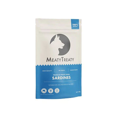 MEATY TREATY Whole Sardine Freeze Dried Dog & Cat Treats 100g