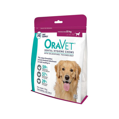 ORAVET Dog Dental Hygiene Chews (for dogs weighing over 23kg) 721g