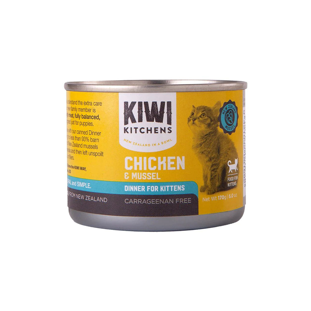 KIWI KITCHENS Chicken & Mussel Dinner Canned Kitten Food 170g