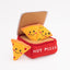 ZIPPY PAWS Burrow Pizza Box Interactive Dog Toy with 3 Squeakers