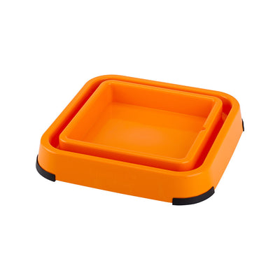 LICKIMAT Orange Outdoor Keeper with Ant-Proof Pad Holder