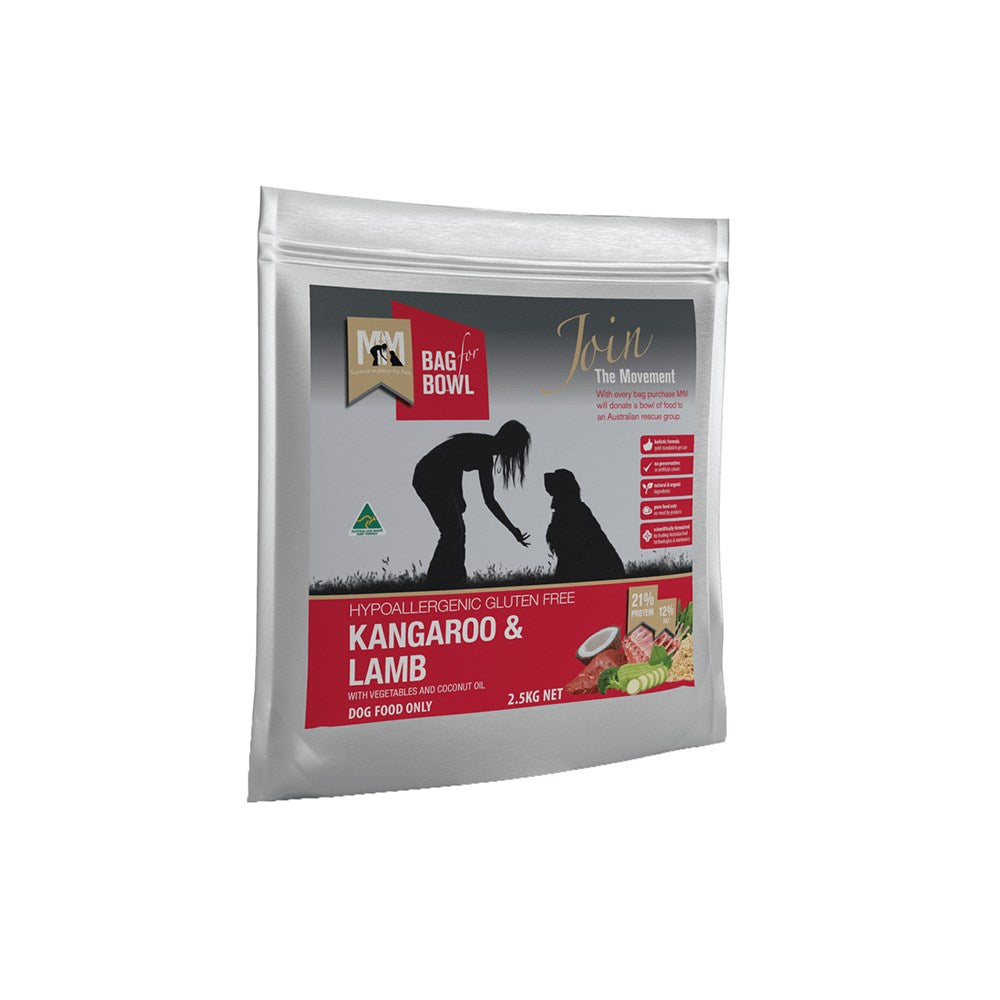 MEALS FOR MUTTS Grain & Gluten Free Kangaroo & Lamb Adult Dry Dog Food 2.5kg