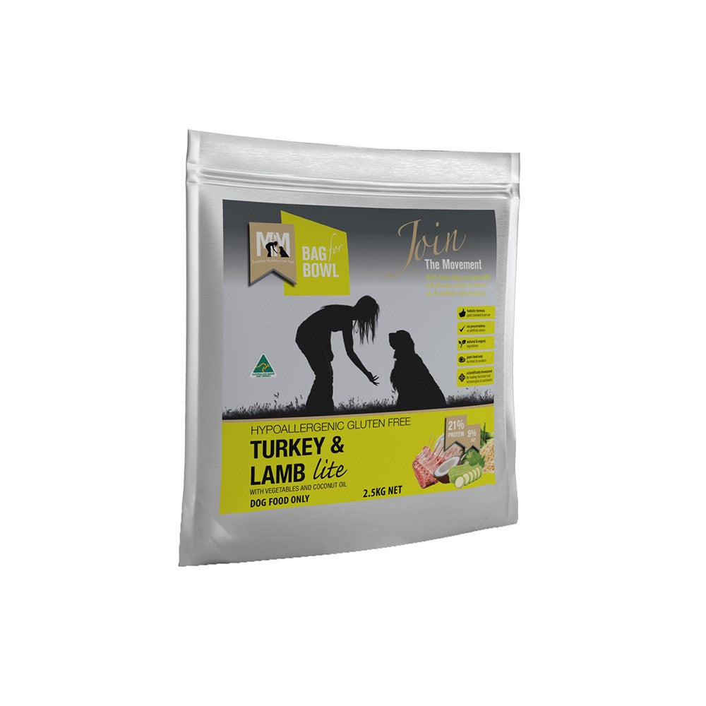 MEALS FOR MUTTS Gluten Free Turkey & Lamb Adult Dry Dog Food 2.5kg